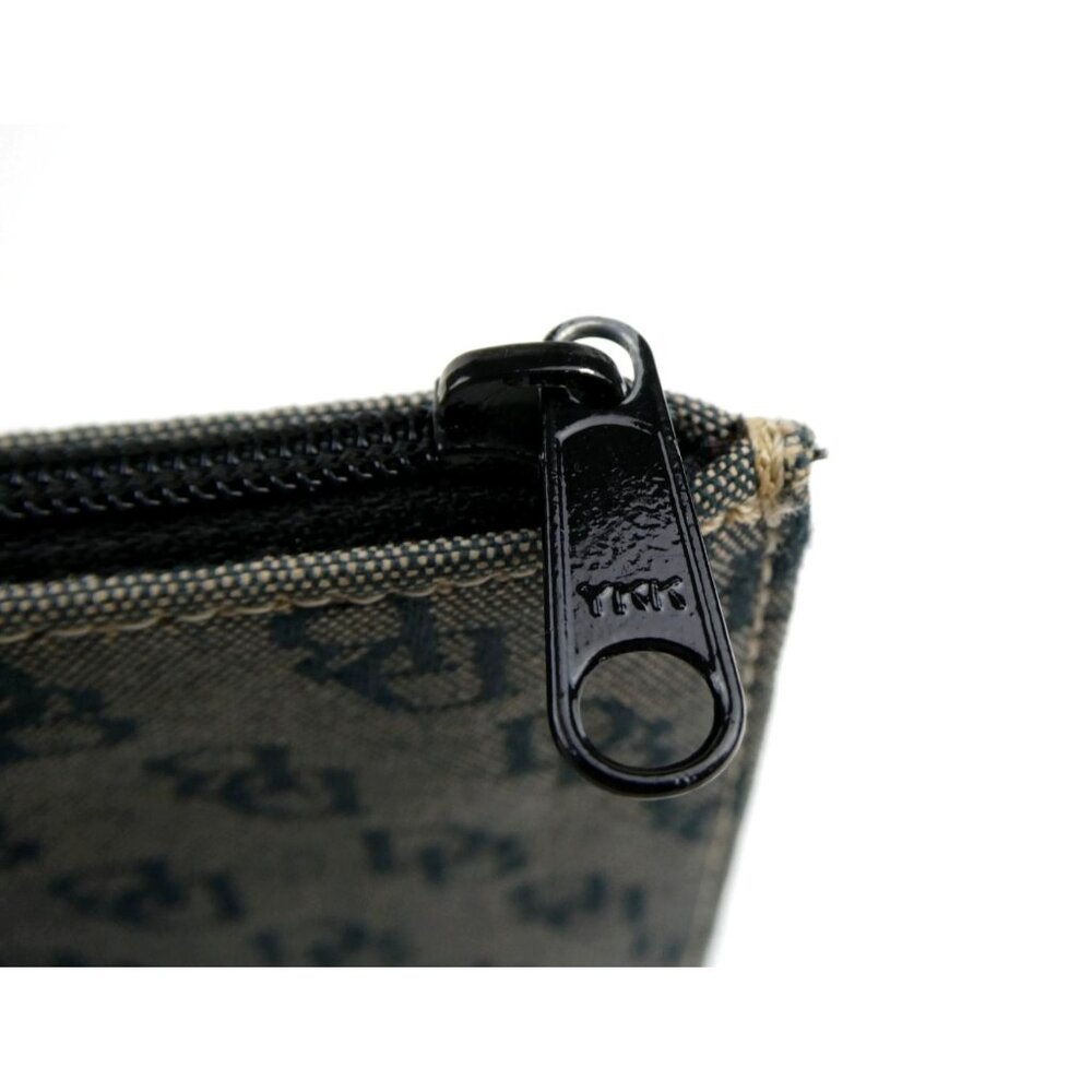Dooney & Bourke Monogram Navy Black Canvas Wristlet/Clutch - Picture 15 of 16